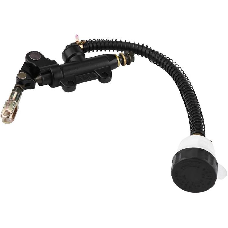 Keenso Rear Brake Master Cylinder, Motorcycle Rear Brake Hydraulic Master Cylinder with Reservoir
