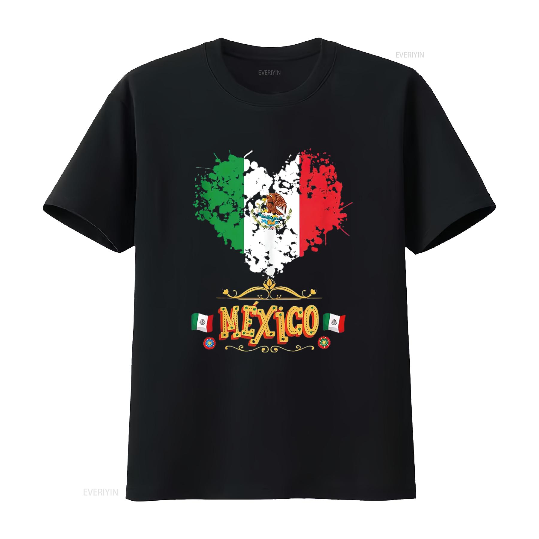 

Womens Mexican Flag Outfit Idea For Kids Independence Day T Shirt vintage Washed Versatile graphic Breathable designer clothes 4XL