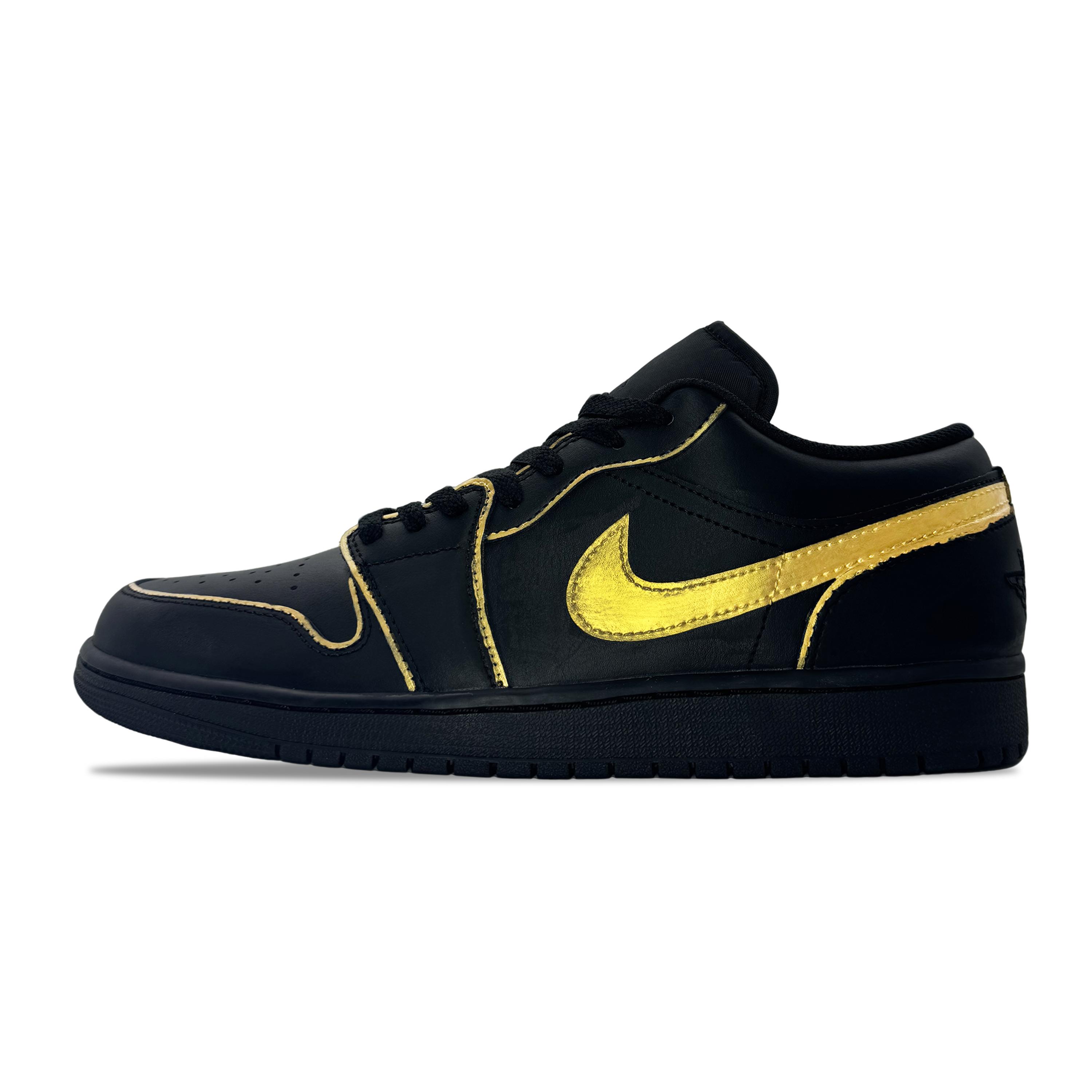 

Jordan Air Jordan 1 Leather Cushioning, Wear Resistant Low top Vintage Basketball Shoes Men s Black 553558-093(Team995-) 42.5