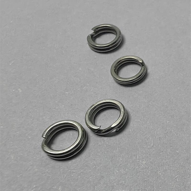 Stainless Steel Fishing Split O-Ring Double Ring Connector Outer diameter 5mm, inner diameter 3.2mm