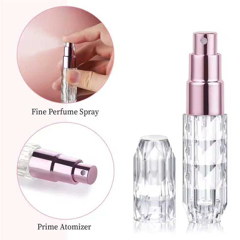 5ml Crystal Bottom Filling Perfume Bottle Portable Empty Spray Bottles Liquid Atomizer Perfume Refill Bottle Travel Essentials