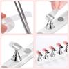 2Set Magnetic Nail Art Display Stand Set Press Nail Holder Acrylic Magnetic Tips With Double-sided Tape  For Home Nail Salon DIY