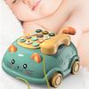 Baby Phone Toy Cartoon Sound Light Parent Child Interactive Educational Cute Cat Face Telephone Toy