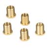 5pcs M8 Nuts Gear Shift Knob Nuts Thread Adapter Nuts Insert Set for M12x1.25 Gear Shift Knob  Aluminum Alloy Screw