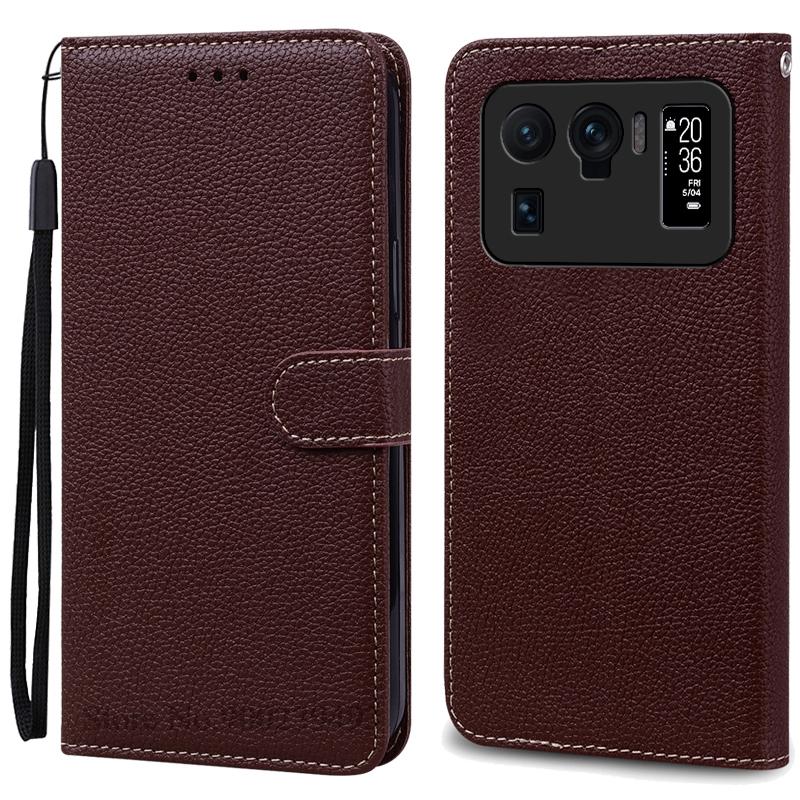

Чохол Mi 11 Ultra Для Xiaomi Mi 11 Ultra Чохол Шкіряний Відкидний Чохол-Гаманець Для Xiaomi Mi 11 Ultra Чохол Силіконовий Чохол-Книжка Fundas For Mi 11 Ultra кавовий