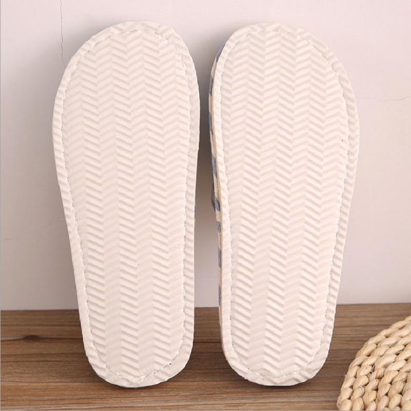 Leinen-Hausschuhe für den Innenbereich für Männer und Frauen, Hausgarten-Hausschuhe