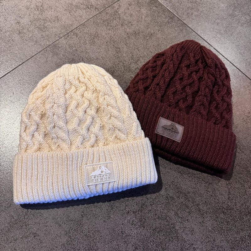 Acrylic Knit Hat For Men Winter Warmth Windproof Ears Protection Casual Style