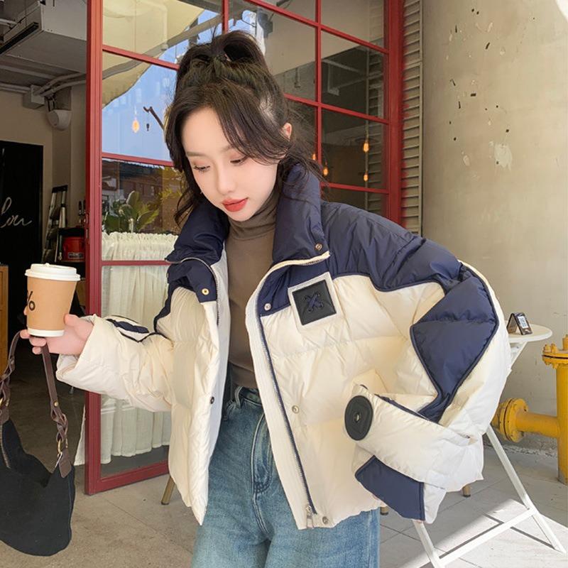 New women's winter short down cotton-padded jacket design sense loose thickened cotton-padded jacket