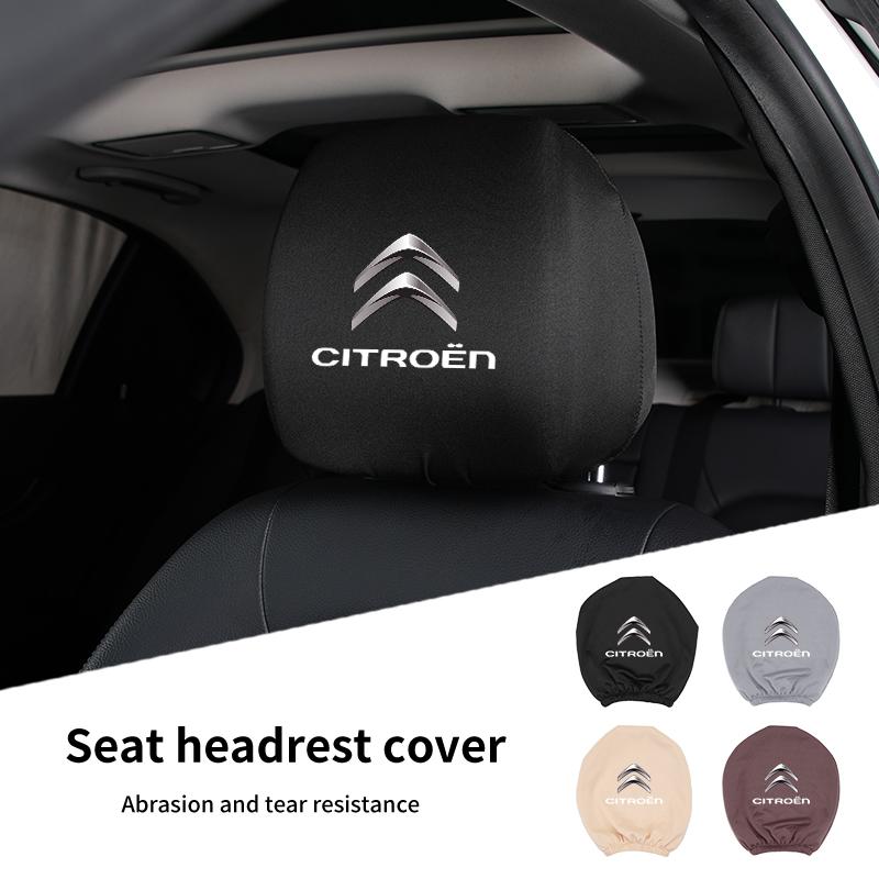 Autositz Kopfstützenbezug Schmutzabweisend Elastisch Auto Innenraum Zubehör für Citroen C5 C1 C2 Berlingo Celysee Cactus Picasso Aircross