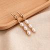 French Retro Knotted Natural Freshwater Pearl Earrings Women's Summer S925 Silver Needle Niche Design High-end Earrings 2026
