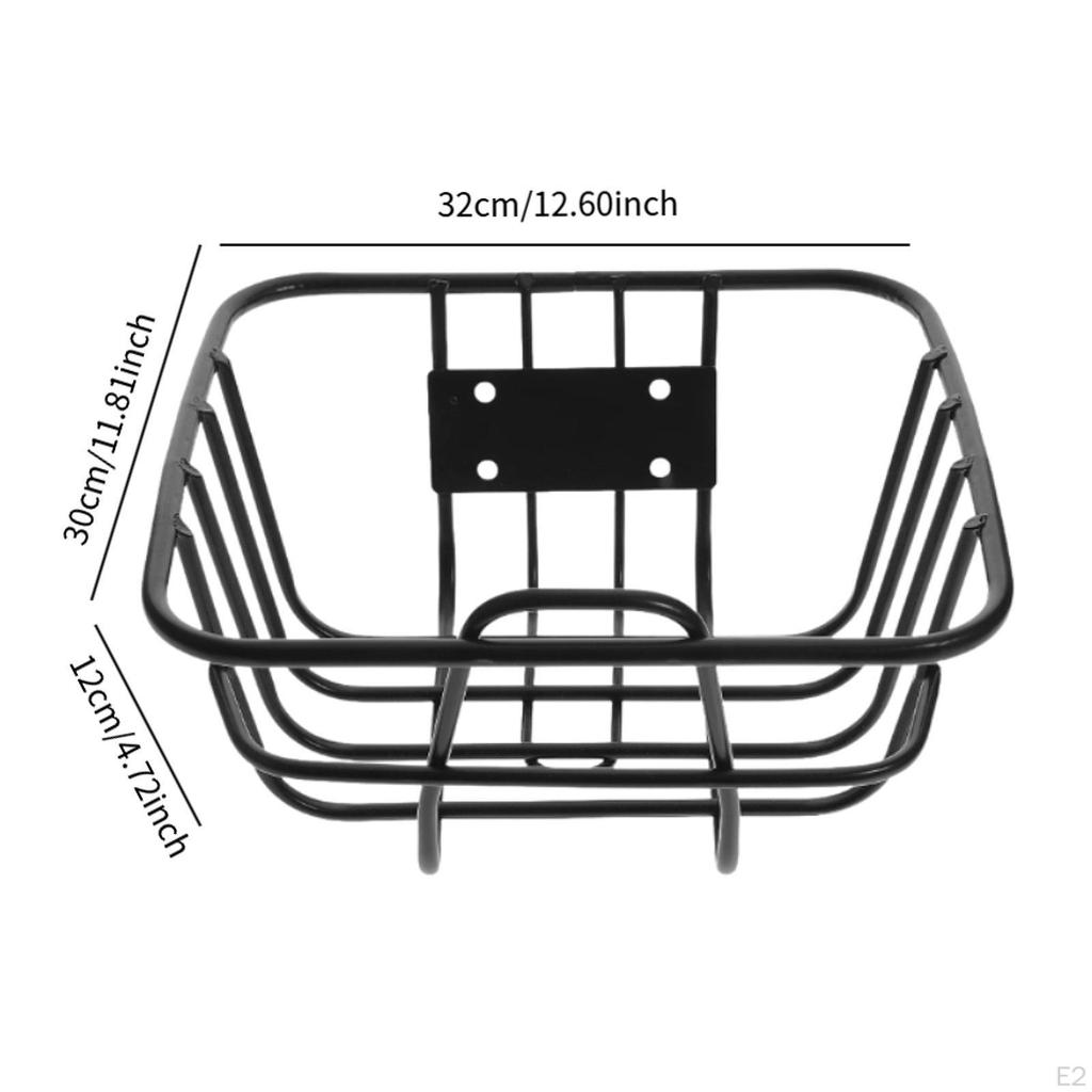 Bike Basket Sturdy Convenient, Storage, Wear Resistant Waterproof Replacement Frame Metal for