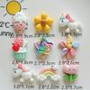 10 Pcs New Mini Cute Cartoon Unicorn, Rainbow, Ice Cream Resin Scrapbook Diy Jewellery Hairpin Decorate Accessories Craft A62