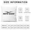 M-Moto Guzzii Logo Cushion Cover Pillowcase Ultra Soft Skin Friendly Fabric Cloud Like Comfort & Concealed Zipper