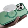 For iPhone 15 Pro Max Kickstand Case Glass Lens Protector Phone Cover Compatible with MagSafe