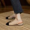 Woman Spring Casual Square Toe Low Soft Soled Shoes Lolita Ballerina Red Flats Female Elegant French Retro Buckle Mary Janes