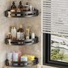 1/2/3Pcs Punch-free Bathroom Shelves Triangle Wall-mounted Bathroom Corner Shelf Large Capacity Save Space Kitchen Storage Rack