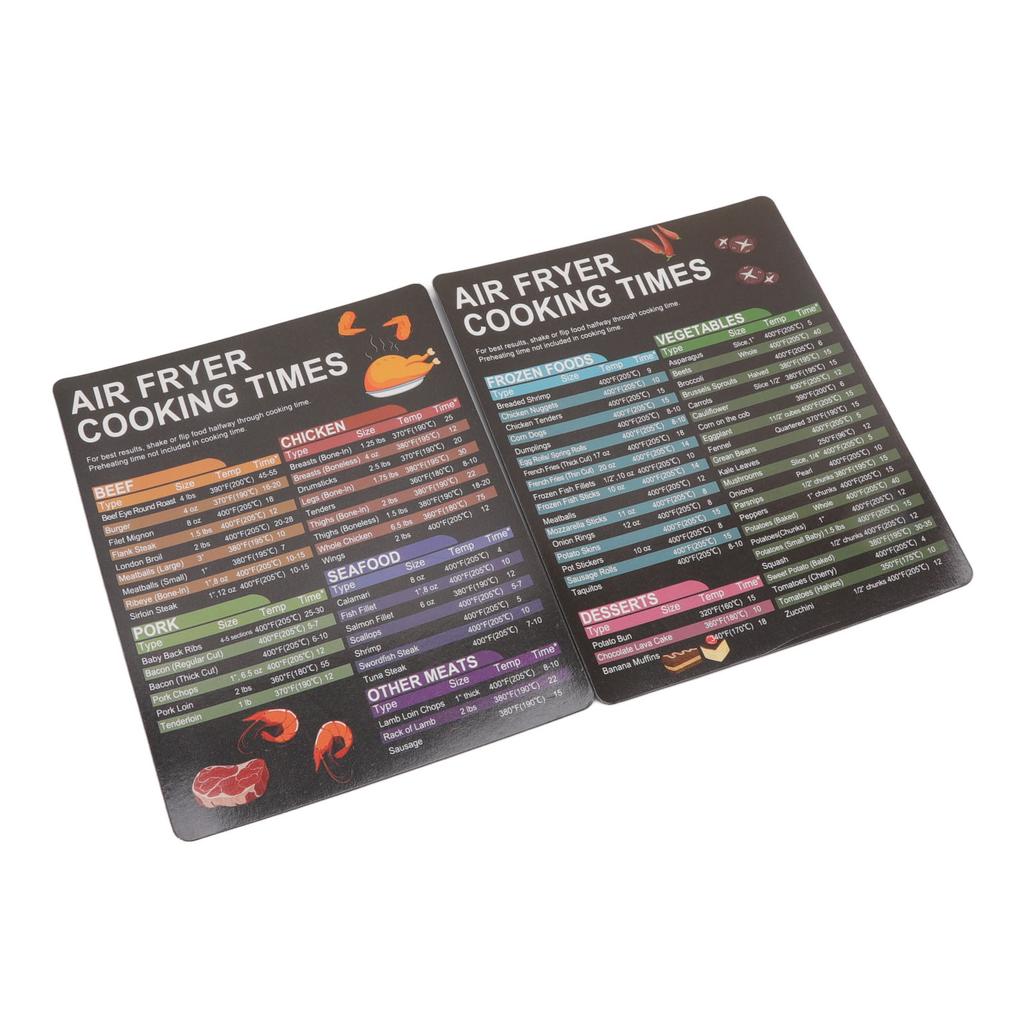 20x16cm Příslušenství pro fritézu Doby vaření Fritéza Magnetická tahací karta Teplotní reference pro domácnost
