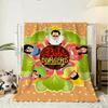 Cartoon Bobs Burgers Anime Throw 240g Flannel Blanket Lightweight Soft Skin-friendly Summer Thin Throw Blanket