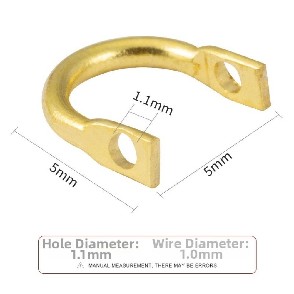100pcs Spinner Clevis Spinnerbait Lure Clevis 100pcs Pack U Shaped Fishing Ring For Fishing Lure