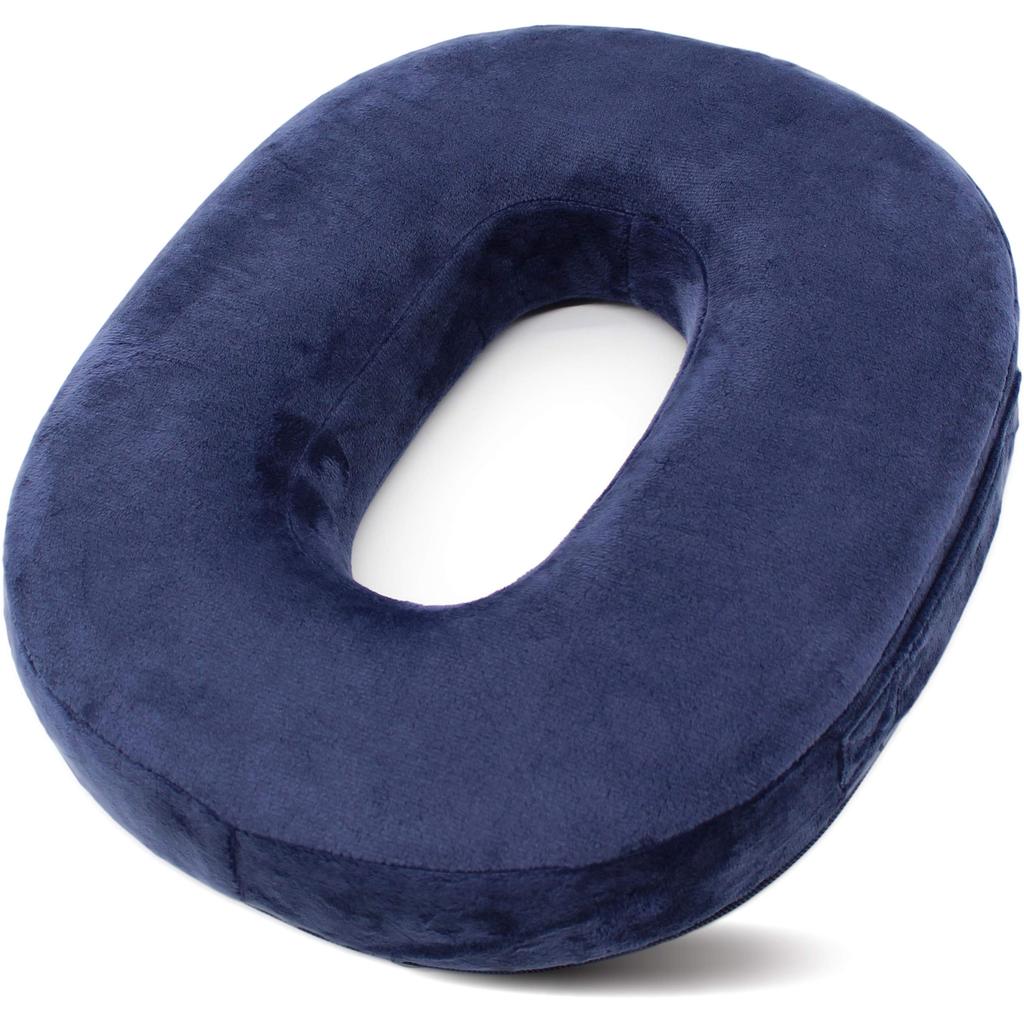 On X Recommended by Enza Donut Postpartum High Day [Posted Poco'ce Midwives] Cushion, Cushion, Hemorrhoids, Resilience, Navy, Mother's