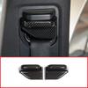 ABS Carbon Fiber Texture/Chrome Car Seat Safety Belt Cover Trim For Mercedes Benz B CLA GLA Class W117 C117 W246