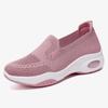 Changfengshu Women's shoe processing Customized platform shoes Soft sole Comfortable air cushion shoes Flying woven casual shoes Breathable heighteni