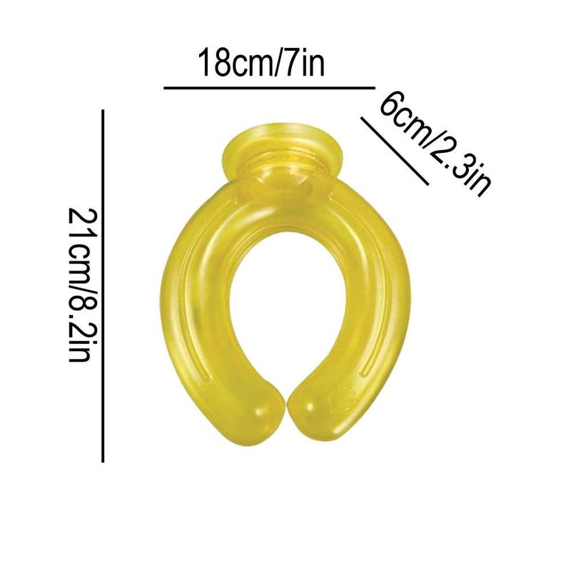 U-Shaped Fit Neck Protection Hot Water Bottle Cold Compress Neck Type PVC Cold Water Bag Knitted Fabric Cover Outdoor Sports