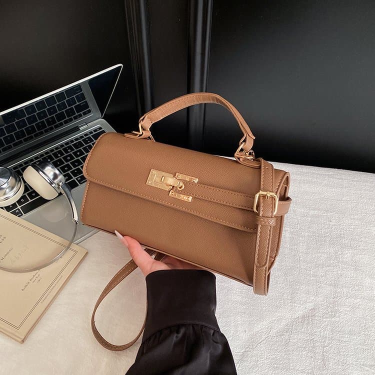 Lock Small Square Bag Women's Shoulder Handbag