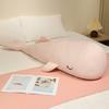 New 90cm Cooling Ice Silk & Down Cotton Soft Plush Whale Stuffed Toy Aquatic Cartoon Animal Pink Blue Sleeping Companion Gift