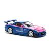 POP RACE Mazda RX7 Amemiya Blue Pink Finished Product PR640240 1/64 RE