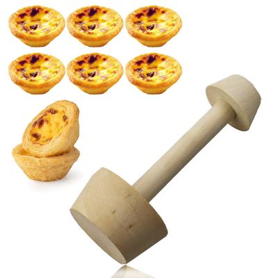 Wooden Dessert Tamper, Double Side Dessert Tamper Egg Dessert Pusher Dough Tamper DIY Cake Dessert Baking Tool For Dessert Baking