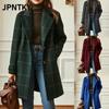 JPNTKY Women's  Long Sleeve Lapel Collar Vintage Casual Autumn Winter Jackets & Coats