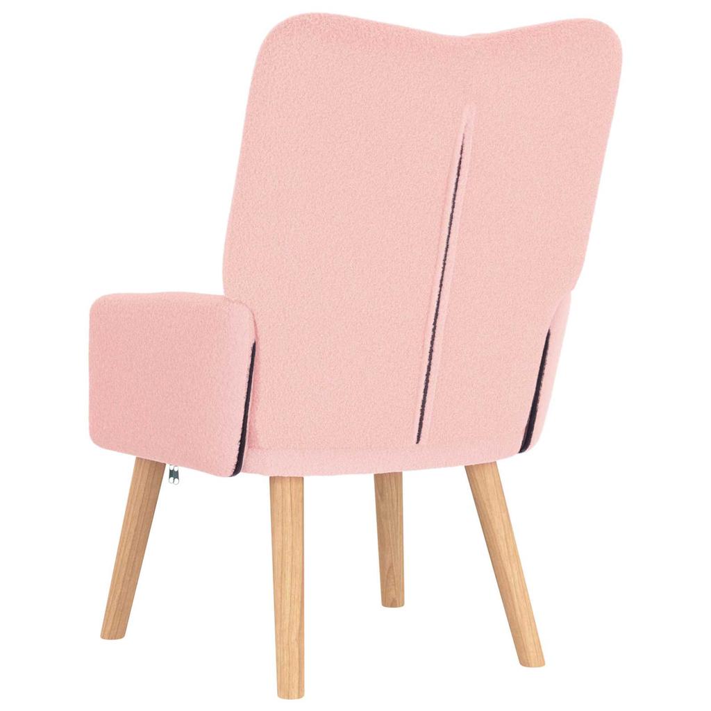 Armchair Pink 63 x 67 x 94 cm Fabric and Plywood