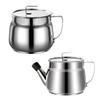 Portable 1.5L Oil Filter Pot Stainless Steel Large Capacity Cooking Oil Strainer Storage Container With Lid Oil Pot Kitchen