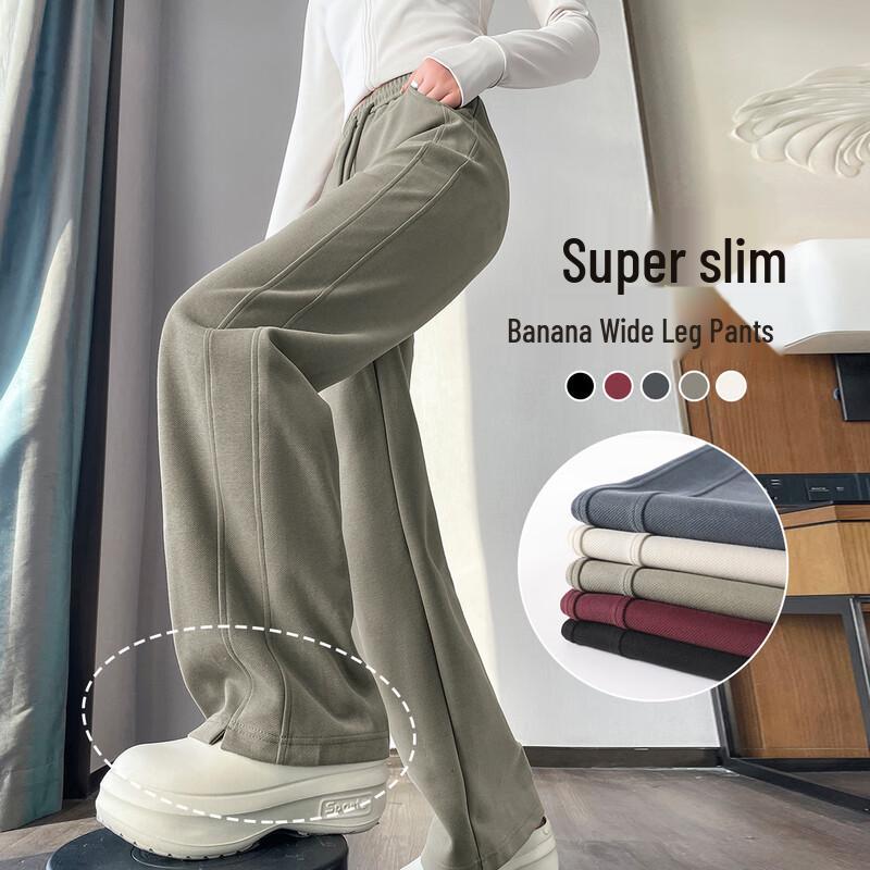 Women's High-Waist Wide-Leg Banana Pants
