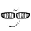 For BMW 3 Series F34 GT 328i 330i 335i 340i 2012-18 Front Kidney Grille Racing Grill Upper Bumper Hood Mesh Grid With LED Light