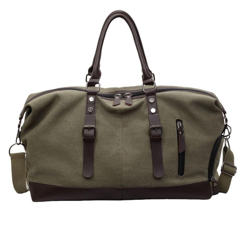 Travel canvas travel bag luggage bag men's oblique cross outdoor large-capacity high-end business travel storage bag