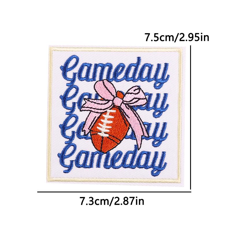 Hats Jeans Sew /Ironing Patch Square Cartoon Letter /Slogan Embroidered Diy Iron On Patches For Clothing Backpack Jackets Badges 