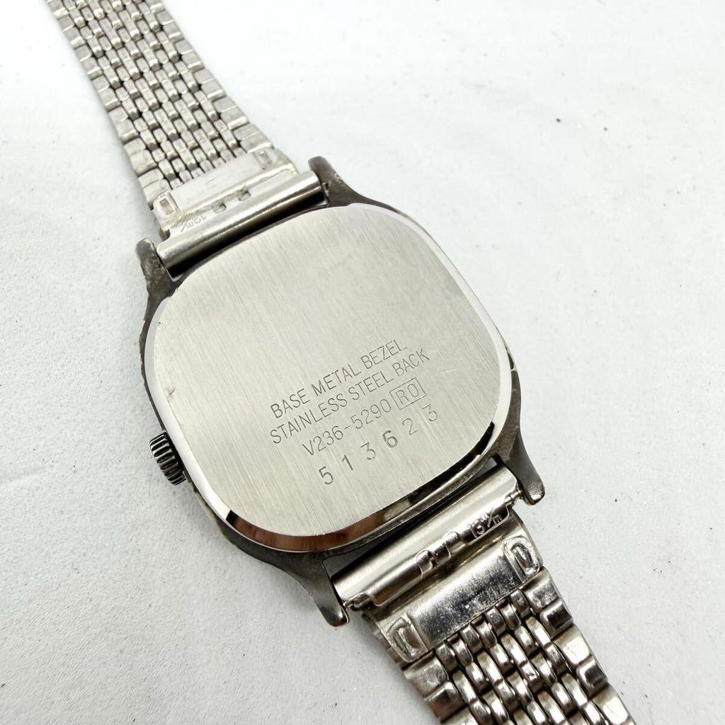 Used Beautiful Condition, Working, SEIKO ALBA Quartz Watch, Ladies, Seiko Vintage, Silver, Square