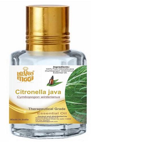 Levenmooi Citronella java (Zitronengras) Reines und natürliches ätherisches Öl in therapeutischer Qualität (Glas)