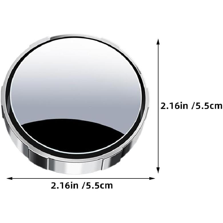 Blind Spot Mirror for Car 2.16 Inch Suction Cup Rearview Mirror Wide Angle Automotive Side View with Easy Installation and Clear Glare-Reducing