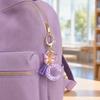 Purple Series Keychain Pendant Sequins Star Initial Letter Key Chain