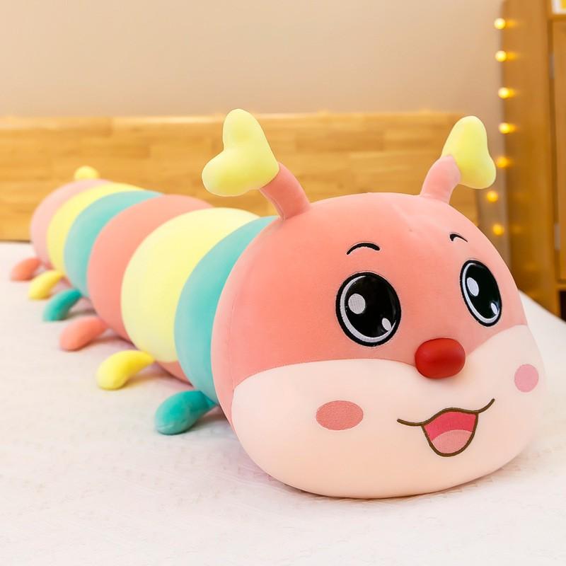 Soft Plush Caterpillar Toy Women Long Hugging Pillow Leg Cuddle Birthday Gift Teens Adults 90 cm 0.82 kg