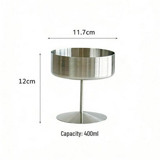 304 Stainless Steel Dessert Bowl: Perfect for Salads, Ice Cream, Popsicles, Fruit, and Pudding.