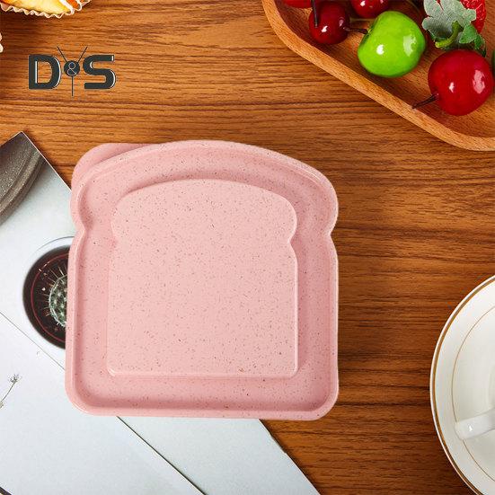 Plastic Toast Box Convenient To Carry Useful Office Worker Lunch Toast Sandwich Carrying Case