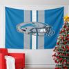 Detroit Lions Football Helmet Design Pattern Wall Hanging Tapestry Decorative Tapestry Home Decor for Bedroom and Living Room