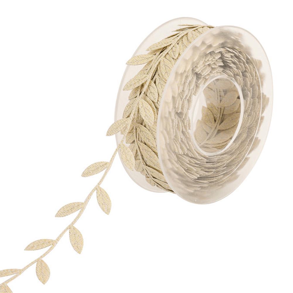 Ribbon Scrapbook DIY 15m Leaves New Christmas Year Crafts Gift Wrapping Ornaments