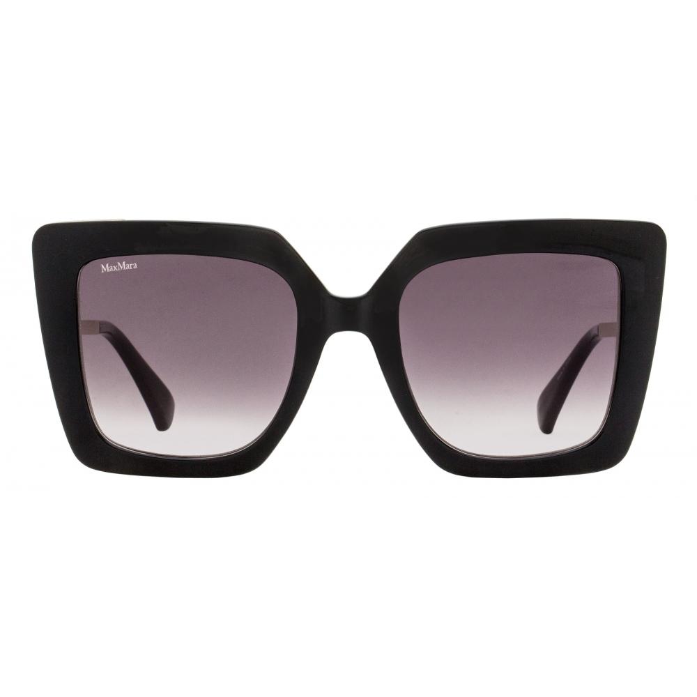 Max Mara Women S deSign4 SunglaSSeS Mm0051 01b Black Gold 52mm 01b