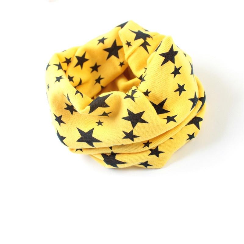 Baby Boys Girls Kids Long Warm Stars Printed Snood Outdoor Neck Warmer Scarf