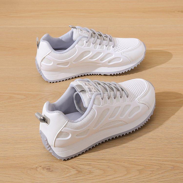 

Осенне-зимняя женская обувь, женские кроссовки, белые кроссовки, низкие, с круглым носком, на шнуровке, повседневная обувь 41 серый